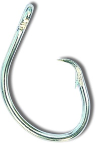 Mustad Classic 2 Extra Strong in Line Point Duratin Circle Fishing Hook | Strong for Heavy Tuna | Fe