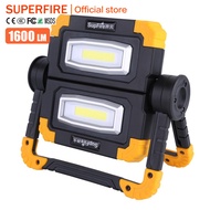 SUPERFIRE G7 Multifunction Foldable Work Light Double COB Lighting Mode Flashlight Bluetooth Speaker