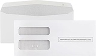 1099 NEC Tax Form Envelopes 50 Pack, Designed for Printed 1099 Forms, Gum Seal, Double-Window, Secur