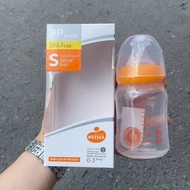 Bình Sữa Nhựa PPSU / PP Wesser Cho Bé Sơ Sinh Cổ Hẹp Cao Cấp 140ml Có Kèm Van Chống Sặc