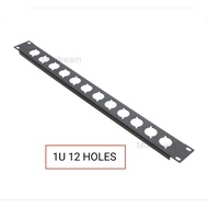 Punched Rack Panel 1U 2U 3U for DIY assembling