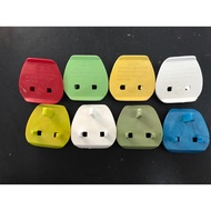 Colourful 13A safety switch socket plug key 2 pin to 3 pin converter