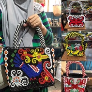 Kalimantan Beaded Handbag | Kalimantan dayak bag | Kalimantan dayak motif bag | Kalimantan squid mot