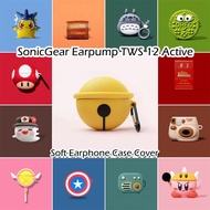 【imamura】For SonicGear Earpump TWS 12 Active Case Anti-fall cartoon series Soft Silicone Earphone Case Casing Cover NO.2