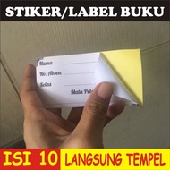 Contents Of 10-text Book Stickers | School Stickers | Name Sticker | Lesson Labels | Book LABEL | Name LABEL | Name Sticker