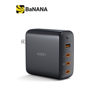 Adapter AUKEY Wall USB Charger 1 USB-A / 3 USB-C (PD100W) GaN Tech Black (PA-B7S) by Banana IT