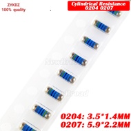50PCS SMD MELF Resistor 0204 0207 1R 1.5R 2R 10R 15R 47R 100R 330R 1K 2K 4.7K 10K 100K 150K 220K 820