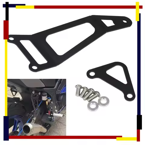Motorcycle Exhaust Hanger Bracket Stable Exhaust Muffler Pipe Hanger Bracket CNC Aluminum Exhaust Mu