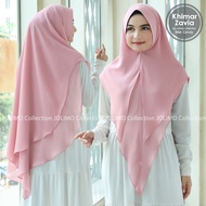 Khimar Ceruty Zavia /Jilbab 2 layer / Hijab Pet antem / kerudung instan / hijab 2 layer