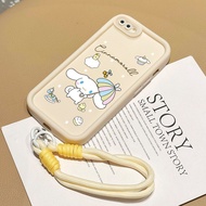 Case For Realme C2 C2s OPPO A1K Cute Dog Small Group Phone Silicone Soft Shell Shockproof Strap