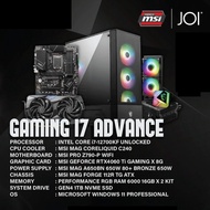 JOI PBM ADVANCE I7 RTX4060TI GAMING PC ( I7-12700KF, 32GB, 1TB, RTX4060TI 16GB, W11P )