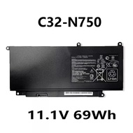 C32-N750 11.1V 69Wh Laptop Battery For ASUS N750 N750J N750JK N750JV N750Y47JK-SL N750Y47JV-SL