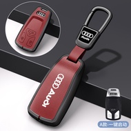 For Audi Zinc Alloy Leather Car Key Case Cover For Audi A1 A3 8P A4 B8 B9 A5 A6 C7 A7 A8 Q3 Q5 Q7 Q8
