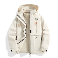 JEEP Wirit Jaket Walis Air untuk Wanita Jaket Mendaki Gunung 3 Dalam 1 Jaket Halam ถอดออกได้ Dalam K