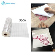 [Gazechimp] 3x Transfer Paper Tape for Adhesive 12 x 60'' Clear Alignment Grid Clear 3 Rolls