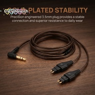 TRACYILLOIAN Earphone Replacement Cable, OFC Low Loss 3.5mm Plug Headphone Sound Cable, Plug and Pla