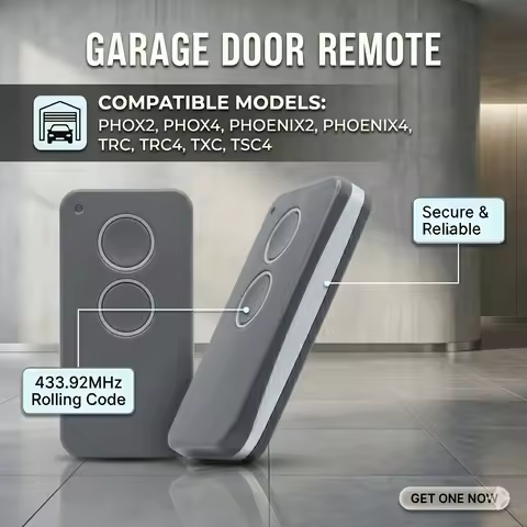 PHOX2 Garage Door Remote Control 433.92MHz For PHOX PHOENIX 2 4 PHOX4 PHOENIX2 PHOENIX4 HANDY2 HANDY
