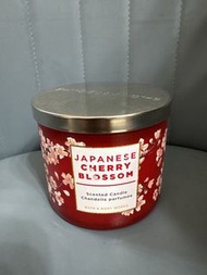 Bath and body works Japanese Cherry Blossom 三芯香薰蠟燭