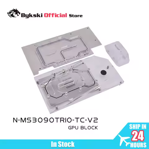 Bykski N-MS3090TRIO-TC GPU Water Block for MSI RTX 3080 3090 GAMING /SUPERIM TRIO X Video Card /Copp