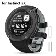 for Garmin Instinct 2X Band, Soft Silicone Replacement Watch Strap Compatible with Garmin Instinct 2X Solar, Tactical GPS Smartwatch
