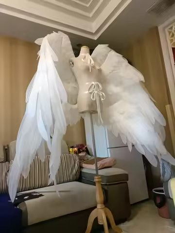 Angewomon White Eight Winged Wings Anime Digimon Adventure Cosplay Nightclub Performance Props Hallo