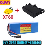 💝36V 10S4P 30Ah 500W high capacity 42V 18650 lithium battery pack 30000mAh electric bicycle scooter with  XT60 Plug   ch