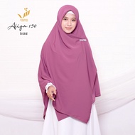 Alifa 150 | Jilbab Hijab Segi Empat Syari Panjang Lebar Jumbo Tebal Polos Murah Wolfis Premium