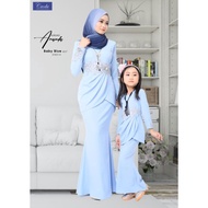 CROTEX KURUNG AMANDA BABY BLUE/BAJU KURUNG SEDONDON IBU DAN ANAK