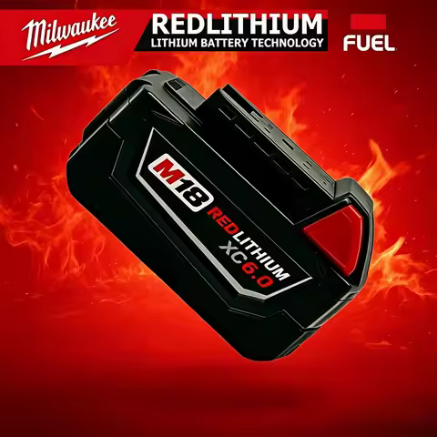 100%original Milwaukee M18 Battery 6.0Ah 18V RedLithium XC,Built-in 21700 Cells,Replace 48-11-1860 M