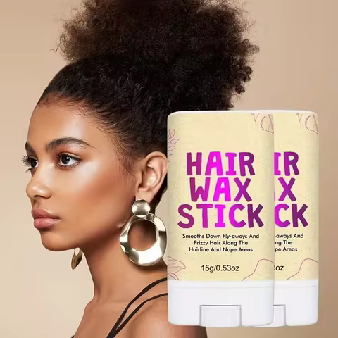 Women's styling hair wax stick Effectively smooths frizz, provides long-lasting hold, and creates a 