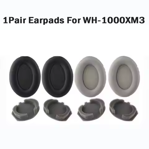 1Pair Soft Foam Sponge Ear Pad for Sony WH-1000XM3 Headset Replacement Ear Cushion for Sony WH 1000