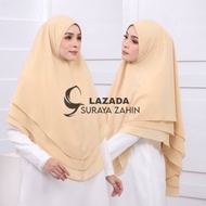 Khimar Umrah 3 Layer Chiffon / Tudung Sarung Labuh Umrah Haji