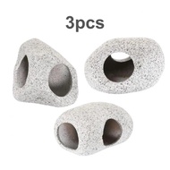 Seramik Stackable Rock Aquarium hiasan gua ikan untuk pertempuran ikan Rock gua ikan tangki Pond uda
