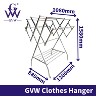 GVW SHARK Ampaian Penyidai Baju Foldable Clothes Drying Rack Stainless Steel Clothes Hanger Drying R