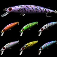 wLure Fishing Lure  9cm 7g Plastic beads to Make Crisp Sound Fresh Water Floating Minnow Bronzing an