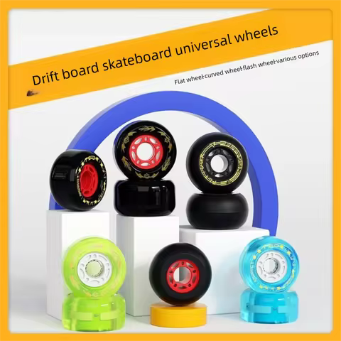 Universal Drift Skate PU Polyurethane Wheels High Rebound Curved Replacement Wheels Fit for Split Sk