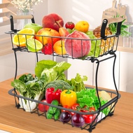 Metal Storage Basket Fruits Stand Solid Fruits Vegetables Basket with Handle for Kitchens SHOPSBC399