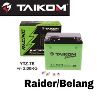 BATTERY MOTOR TAIKOM ORIGINAL YTZ-7S YTZ7S YTZ7 ACCESSORIES MOTOR YAMAHA HONDA  RAIDER RIDER BELANG 