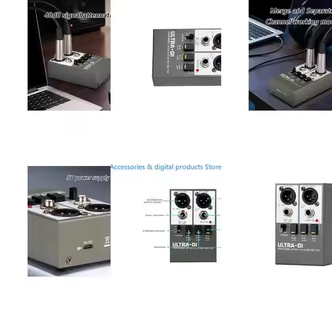77JD Active Impedance Matching Box Light Weight Design Live Performances Stereo Optimization Tool