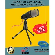 DMX SF-666 CONDENSER MICROPHONE WITH STAND HOT SALES (TODAY SHIP OUT)READY STOCK