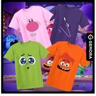 【Ready Stock】Inside Out 2 (Anxiety/Envy/Embarrassment/Ennui) Cartoon Character Family Tshirt (Kids -