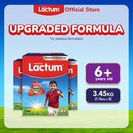 Lactum 6+ Plain (1.15kg x 3) Powdered Milk Drink for Children 6 Years Old and Above