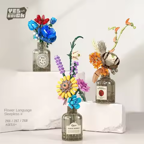 New Product 2166-2168 Flower Language Sleepless Series Desktop Decoration and Decoration Puzzle Asse