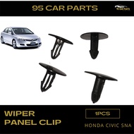 1pcs Honda Civic SNA Wiper Panel Clip Black