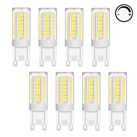 8X G9 LED bulb dimmable 7W 9W 12W 15W 220V flicker-free 360° beam angle, household lighting bedroom 