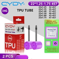 CYDY Bike TPU Inner Tube 22" 457 22x1.25 1.35 1.4 1.5 1.6 1.75 Inch Valve 45mm Camera BMX Bicycle Ti