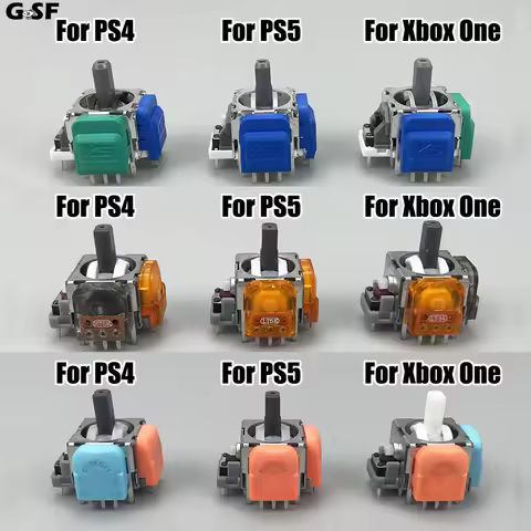 K-SILVER JS13 PRO/GINFULL DS13 MAX TMR Joystick for PS5 PS4 Xbox One Series Anti-Drift Electromagnet