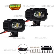 Injora Rectangular Spot Light LED Lamp RC Adventure 1/10