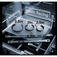BRACKET CLAMP racingknalpot complete size BONUS PIR 2PCS
