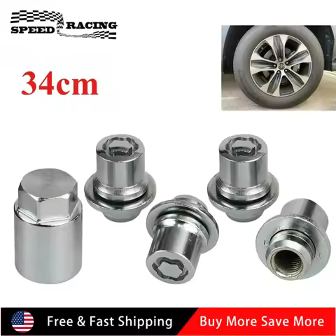 00276-00900 High Quality 4pcs Nuts + 1pcs Key Anti-theft 34MM Height Wheel Lock Lug Nuts Set M12x1.5
